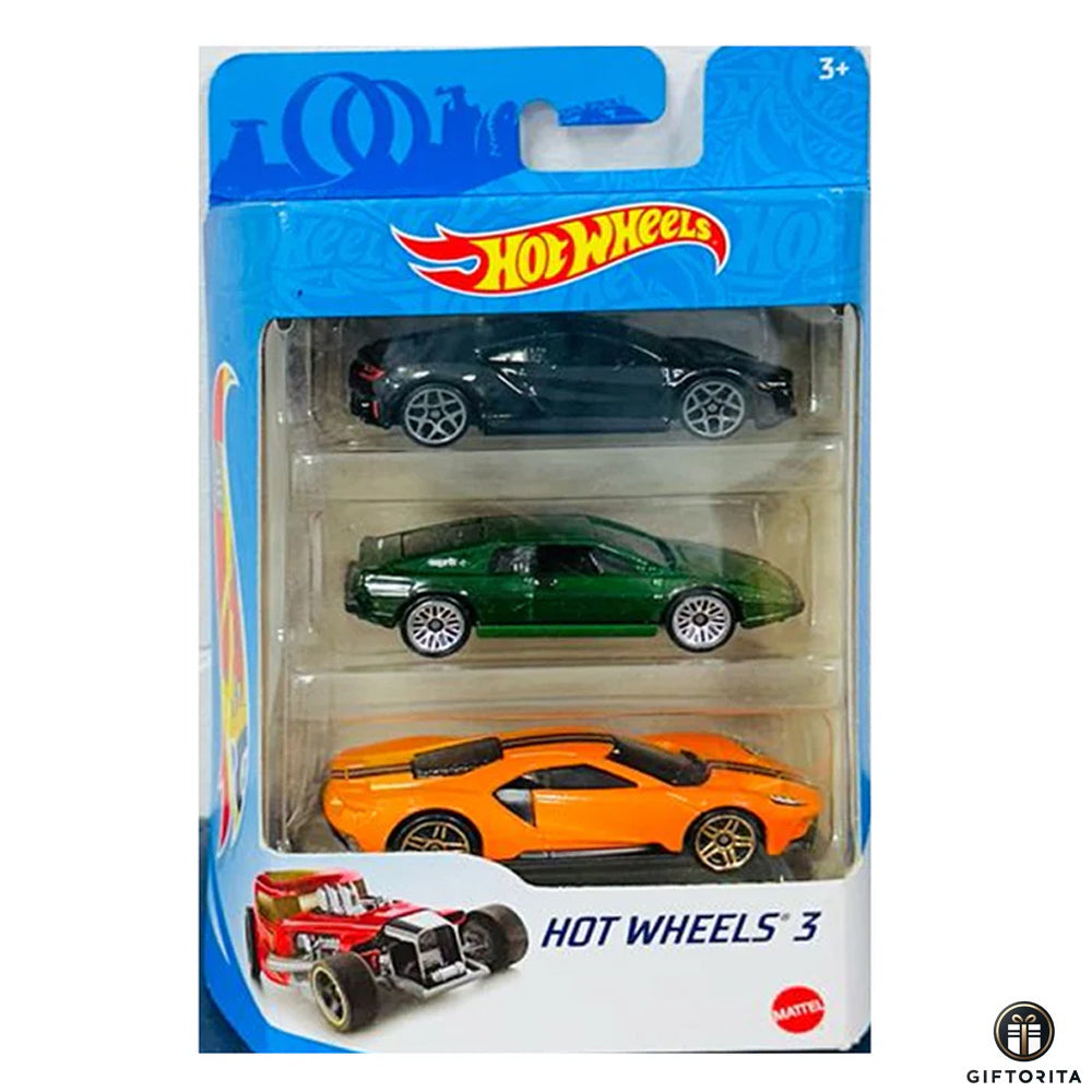 Hot Wheels Regular Gift Pack (3 Pack Set) P00010 – Set Of 3 Car – Multicolor
