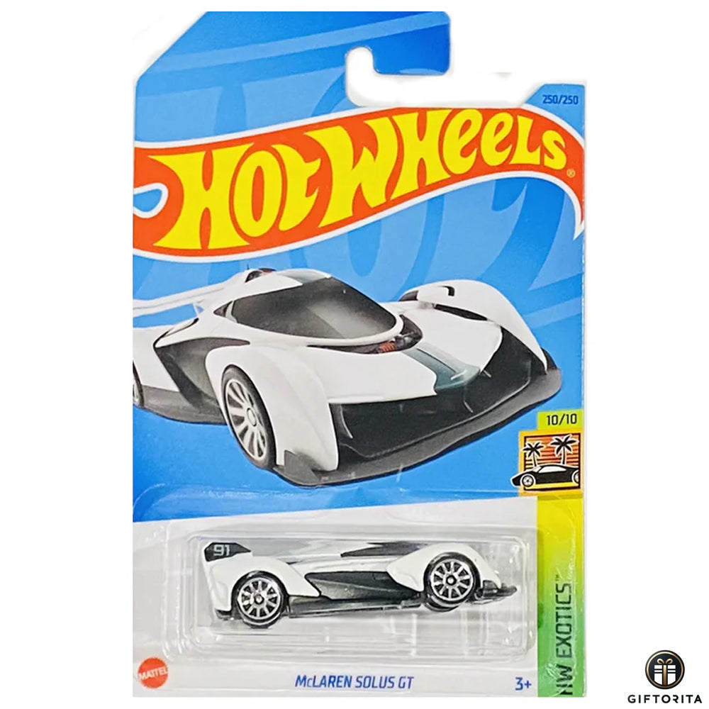 Hot Wheels Regular Mclaren  – Mclaren Solus GT – 10/10 & 250/250 – White
