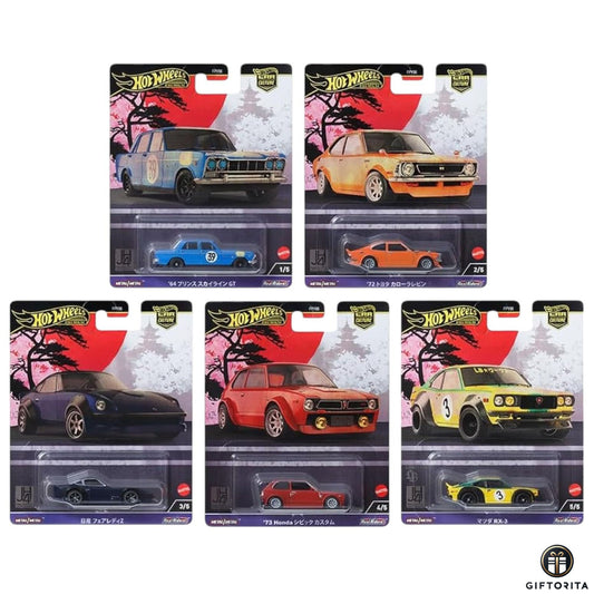 Hot Wheels Premium Japan Historics 4 Set Of 5 pcs (P00004)
