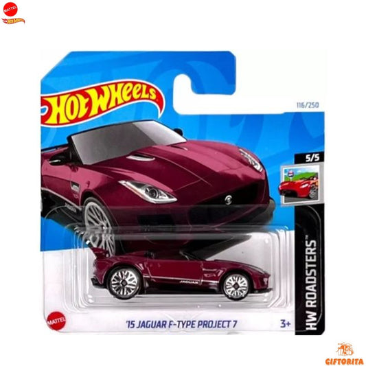 Hot Wheels Regular Short Card – 15 Jaguar F-Type Project 7 – 5/5 & 116/250