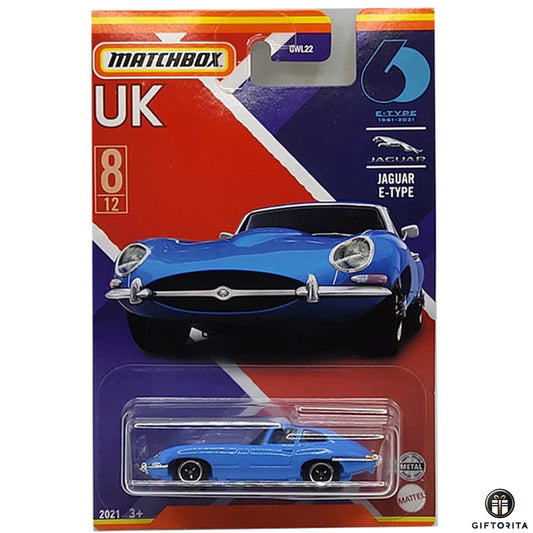 Matchbox Regular Card 1  (P00015)  – UK – 2021 Jaguar E-Type – 8/12