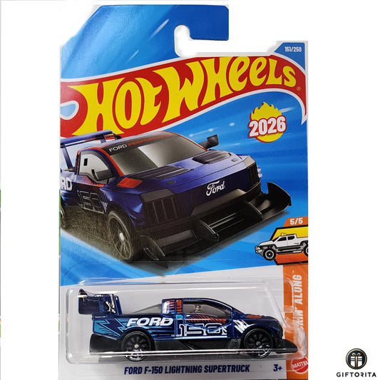 Hot Wheels Regular - Ford F-150 Lightning Supertruck - 5/5 & 151/250 - Blue