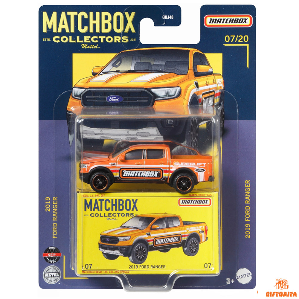 Matchbox Premium Superfast P00017 – 2019 Ford Ranger – 07/20 – Orange