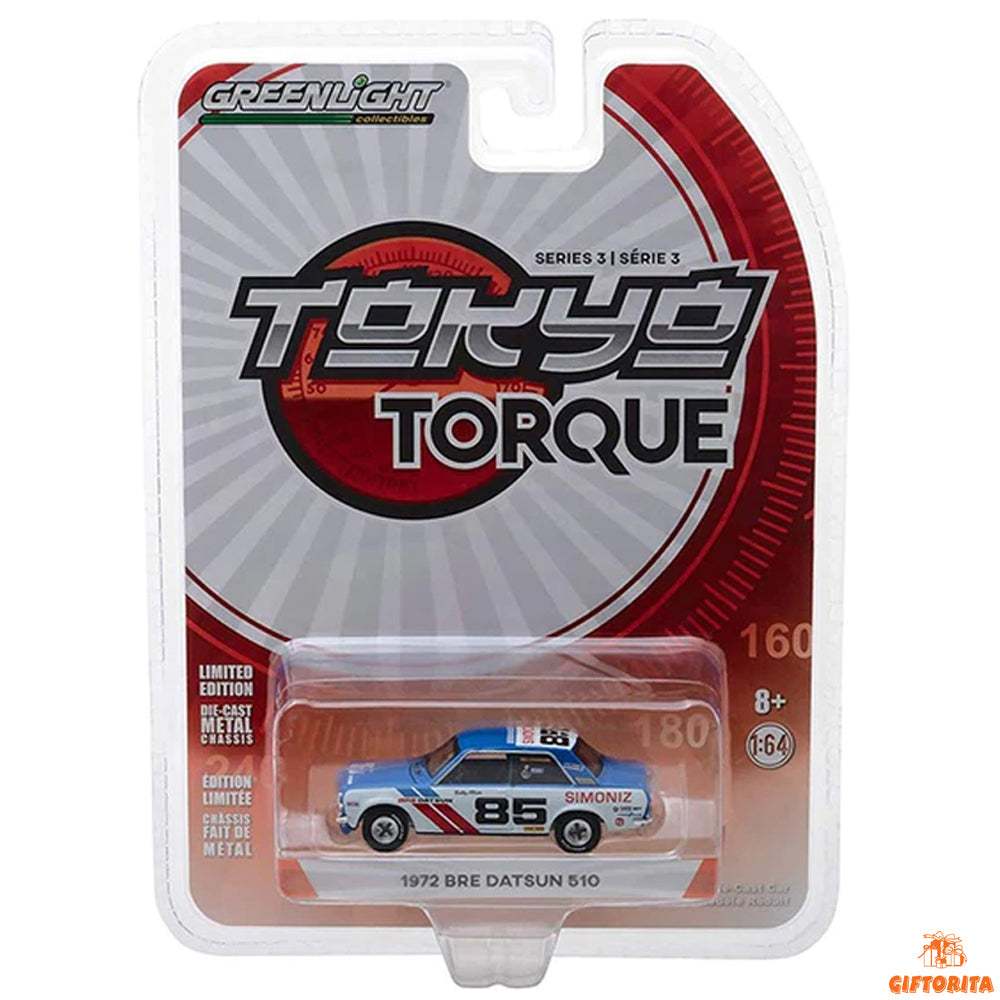 Greenlight Tokyo Torque Serie 3 Die Cast 1:64 (P00981) – 1972 Bre Datsun 510