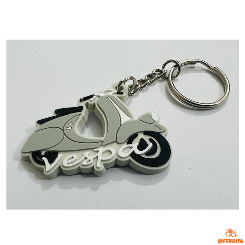 Key Ring (P00995) - Vespa Keyring Offwhite 🛵