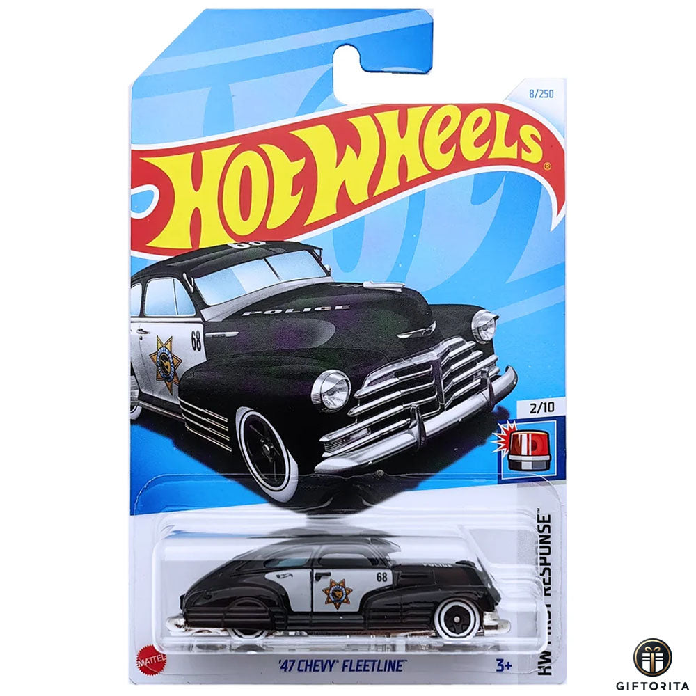 Hot Wheels Regular Chevy - 47 Chevy Fleetline - 2/10 & 8/250 - Black
