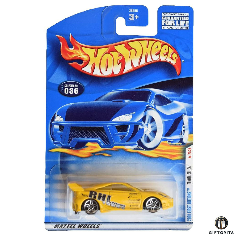 Hot Wheels Regular - Toyota Celica # 2001 First Editions - 24/36 - Yellow