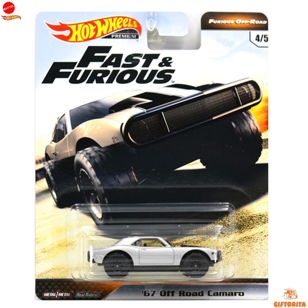 Hot Wheels Premium Single 4 – Fast & Furious – 67 OFF Road Camaro – 4/5 -Silver