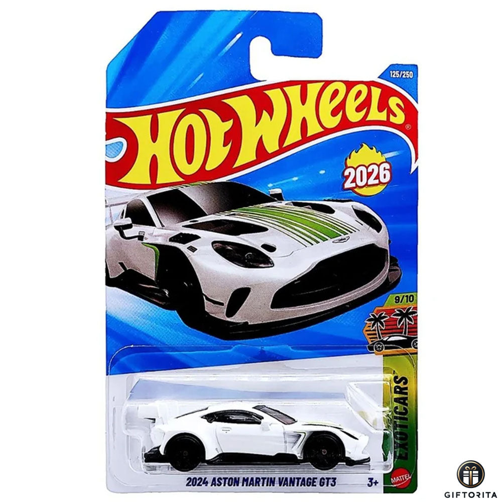 Hot Wheels Regular - 2024 Aston Martin Vantage GT3 - 9/10 & 125/250 - White & Green Liner