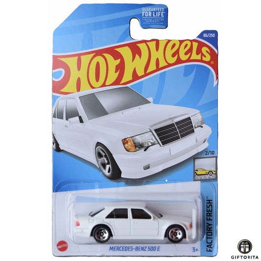 Hot Wheels Regular Mercedes  – Mercedes-Benz 500 E - 2/10 & 86/250 - White