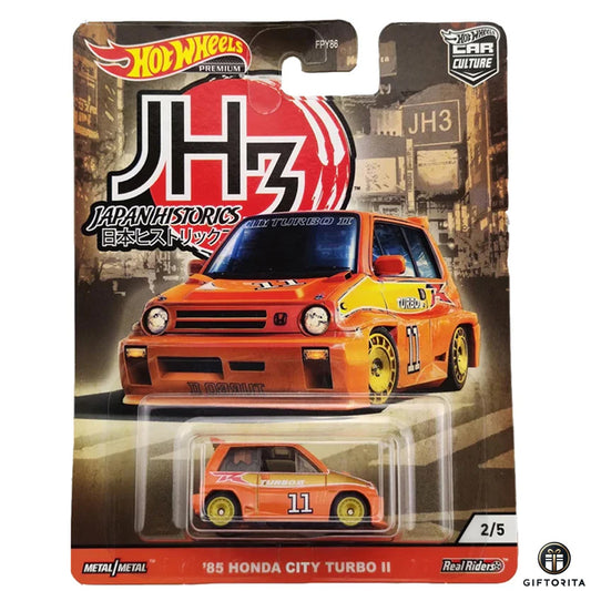 Hot Wheels Premium Single 4 – 85 Honda City Turbo II – JH3 2/5 – Orange