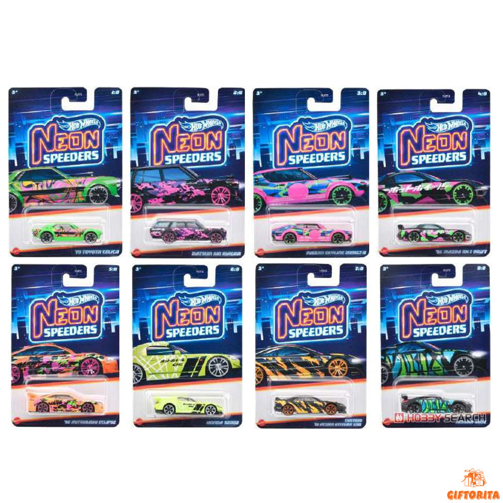 Hot Wheels Regular Set – Hot Wheels Neon Speeders Assort Urban Camo (P01297)