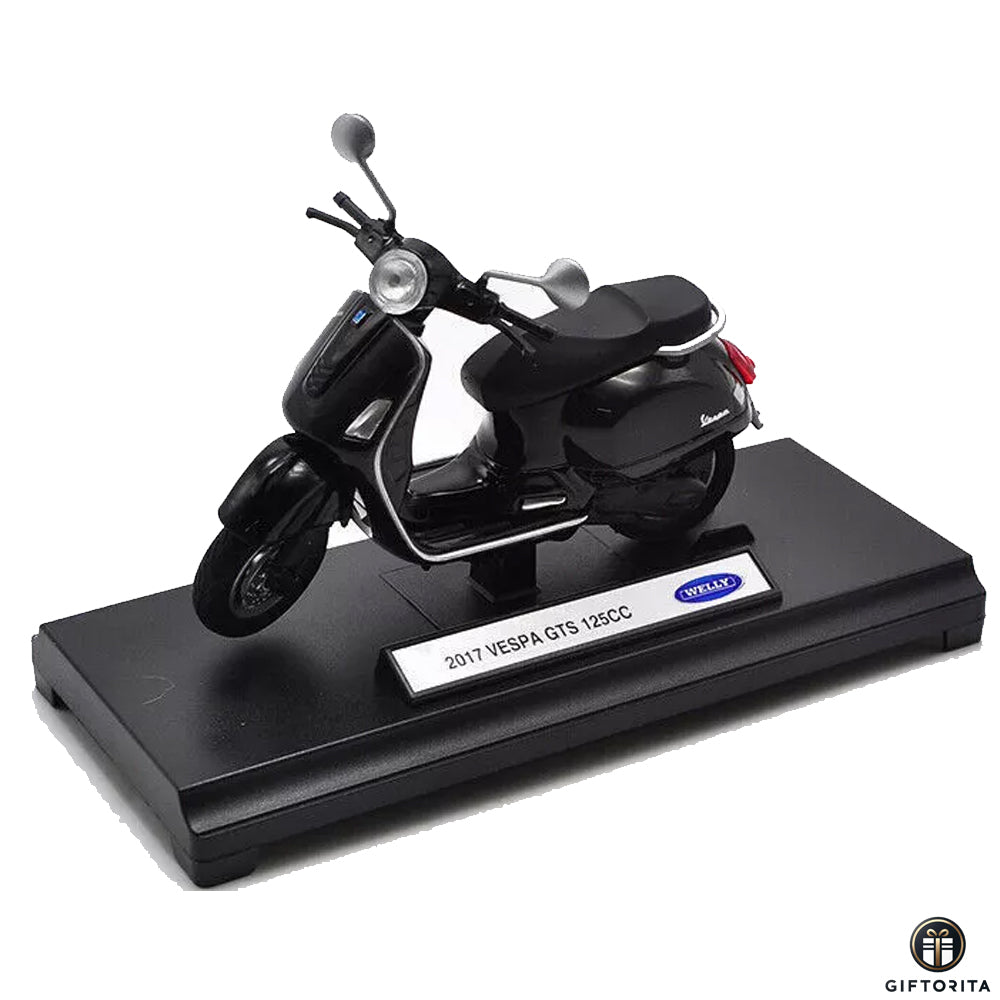 Die Cast 1:18 - Welly - Vespa - 2017 Vespa GTS 125CC