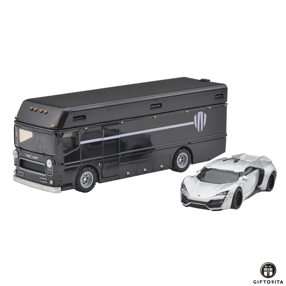 Hot Wheels Premium Team Transport (P00086) # Car Culture - Lykan Hypersport And Euro Hauler / Camion De Transport #85