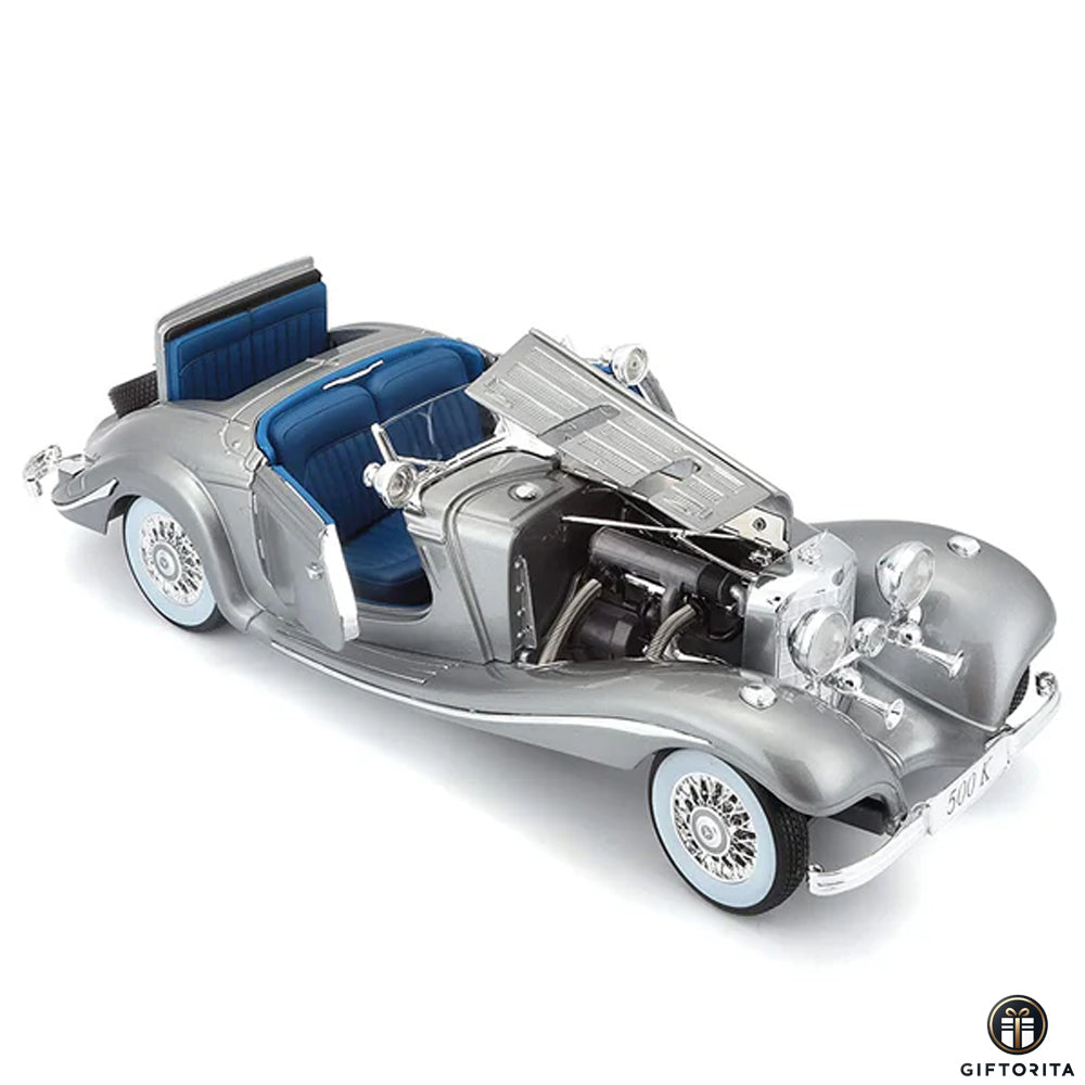 Die Cast 1:18 - Maisto - 1936 MERCEDES-BENZ 500K ROADSTER - PREMIERE EDITION (Without Box) (P01665)