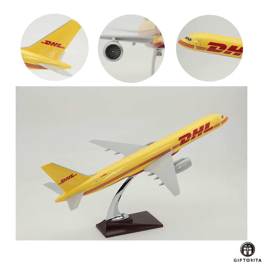 Plane Die Cast 1:144 (P01685) - DHL Airplane Model Plane # 18.5"