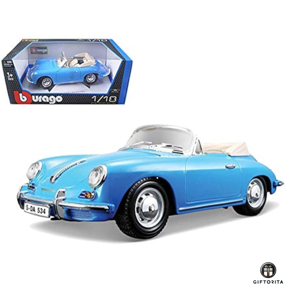 Die Cast 1:18 - Bburago - Porsche 356B Cabriolet (1961) (P01667)