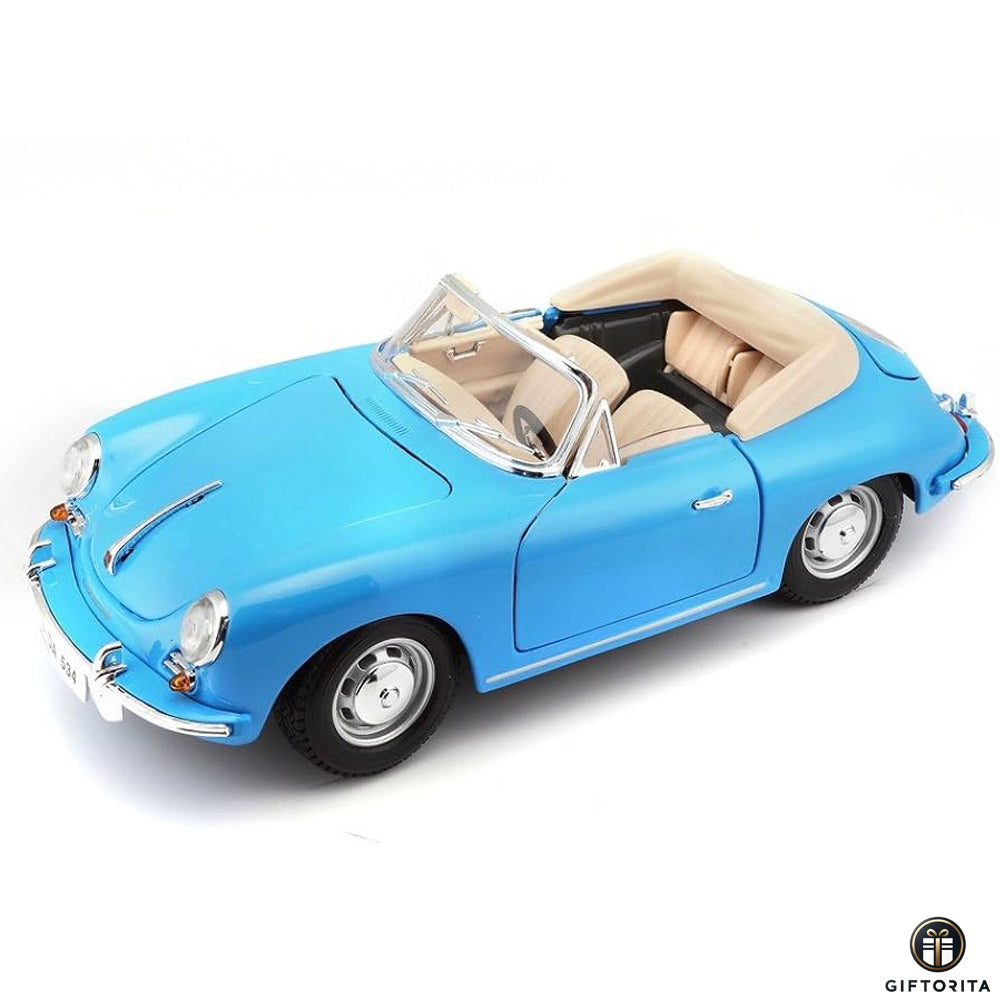 Die Cast 1:18 - Bburago - Porsche 356B Cabriolet (1961) (P01667)