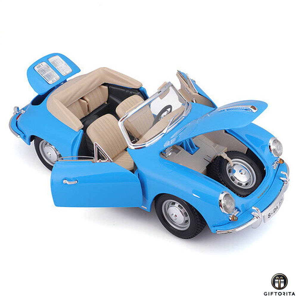 Die Cast 1:18 - Bburago - Porsche 356B Cabriolet (1961) (P01667)