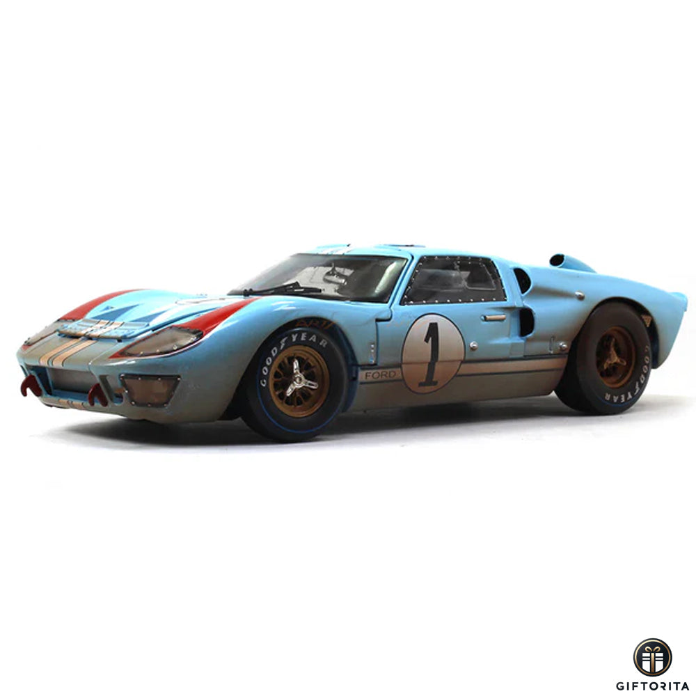 Die Cast 1:18 - ACME - 1966 Ford GT-40 MK II Le Mans Gulf After the Race (P01668)