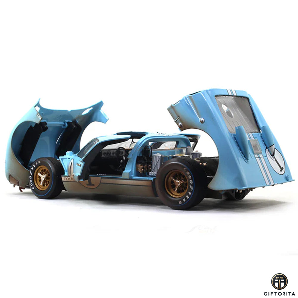 Die Cast 1:18 - ACME - 1966 Ford GT-40 MK II Le Mans Gulf After the Race (P01668)