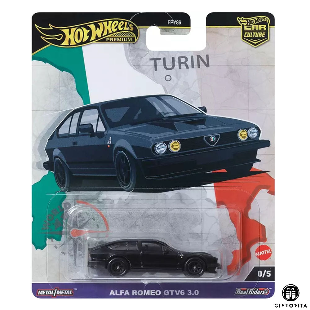 Hot Wheels Premium Single – Alfa Romeo GTV6 3.0 – 0/5 – Black