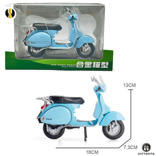 Die Cast 1:10 - Die Cast Scale Model Replica Vespa PX125