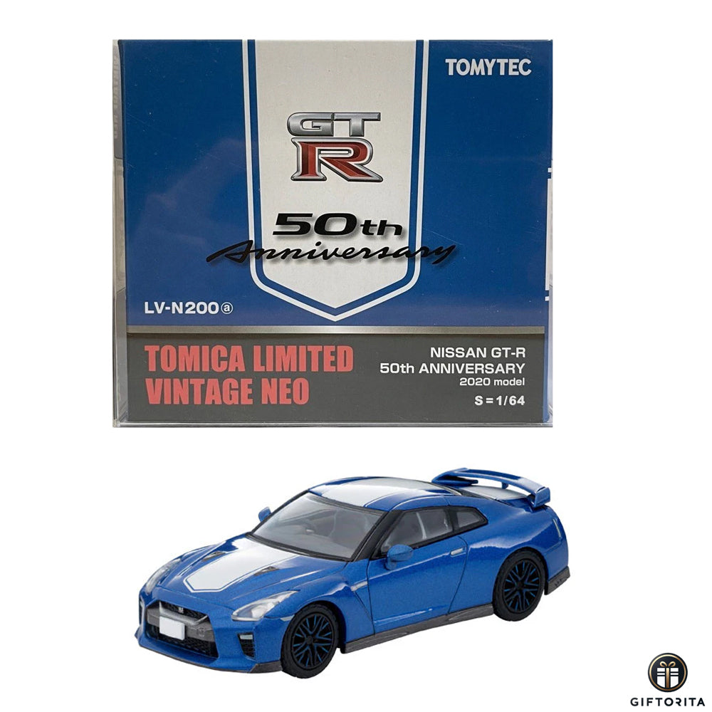 Tomica Limited Vintage 1:64 Die Cast # 200a - Nissan GT-R R35 50th Anniversary