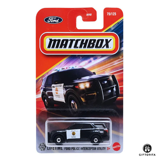 Matchbox Regular Card (P00015) - Ford Police Interceptor Utility - 75/125 - Black