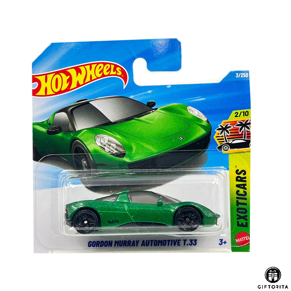 Hot Wheels Regular Short Card – Gordon Murray Automotive T.33 -2/10 & 3/250 - Green