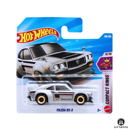 Hot Wheels Regular Short Card – Mazda RX-3- 5/10 & - 106/250 - Silver