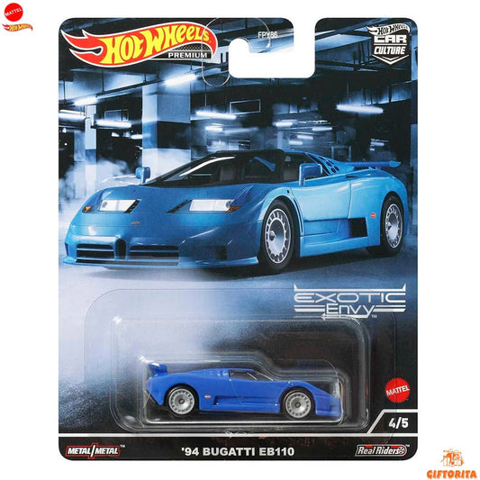 Hot Wheels Premium Single 4 - Exotic Envy - 94 Bugatti EB110 - 4/5 - Blue