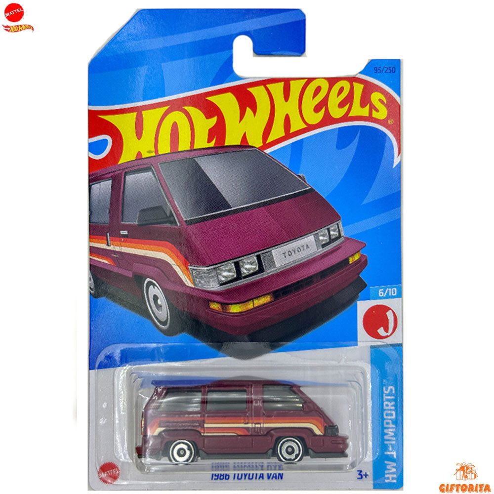 Hot Wheels Regular Toyota 2 – 1986 Toyota Van – 6/10 & 95/250 – Maroon