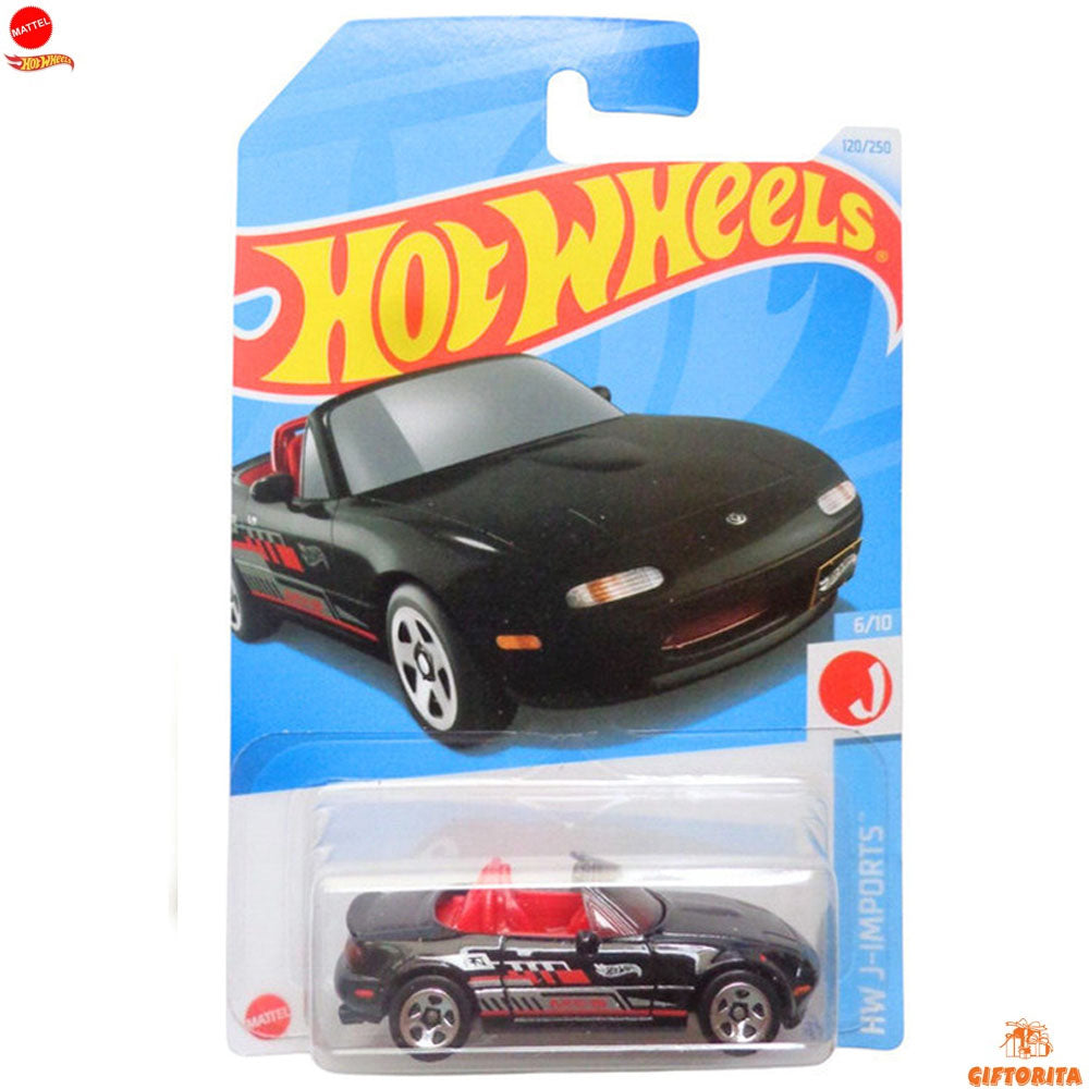 Hot Wheels Regular Mazda 1  – 91 Mazda MX-5 Miata – 6/10 & 120/250 – Black