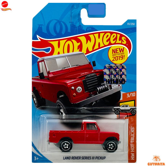 Hot Wheels Regular – Land Rover Series lll Pickup  – 3/10 & 111/250 – Red