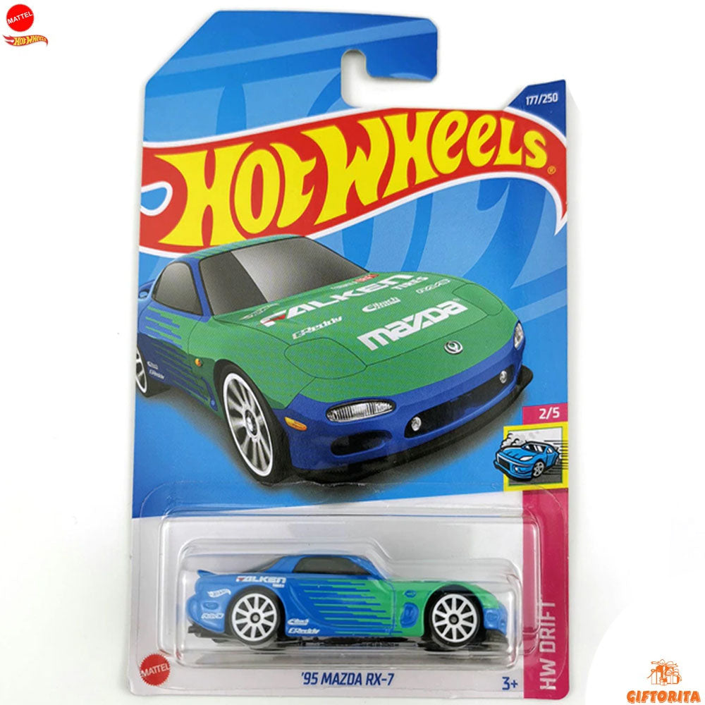 Hot Wheels Regular Mazda 1 – 95 Mazda RX-7 – 2/5 – 177/250 – Multi – Falken