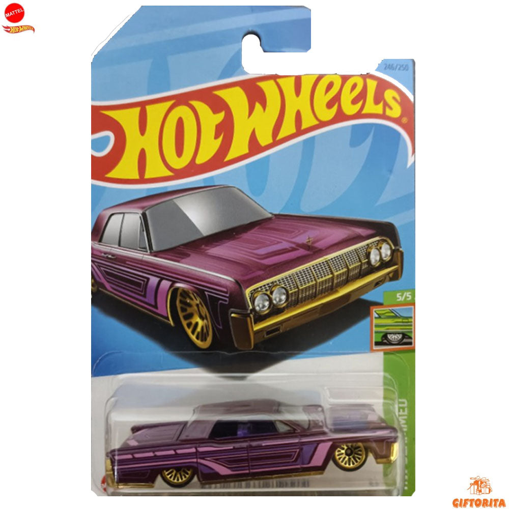 Hot Wheels Regular Lincoln – 64 Lincoln Continental – 5/5 & 246/250 – Purple