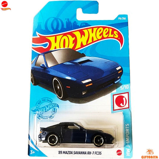 HOT WHEELS Regular Mazda 1 – 89 MAZDA SAVANNA RX-7 FC35 – Blue