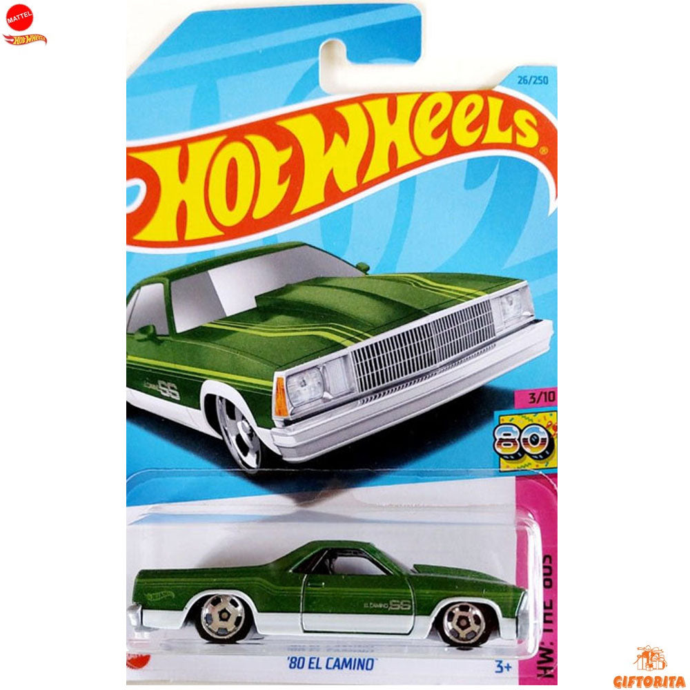 Hot Wheels Regular Camino – 80 EL Camino – 3/10 & 26/250 – Green