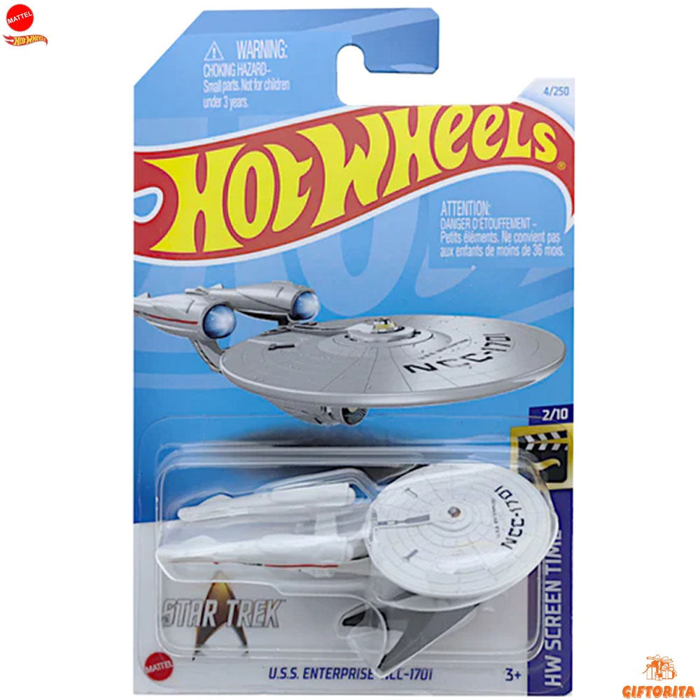 Hot Wheels Regular Star Trek – U.S.S ENTERPRISE NCC-1701 – 2/10 & 4/250 – White