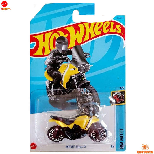 Hot Wheels Regular *AVRG Bike – Ducati Desertx – 1/5 &; 67/250 – Yellow