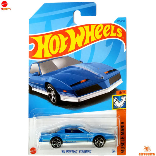 Hot Wheels Regular Pontiac – 84 Pontiac Firebird 8/10 & 180/250 – Blue