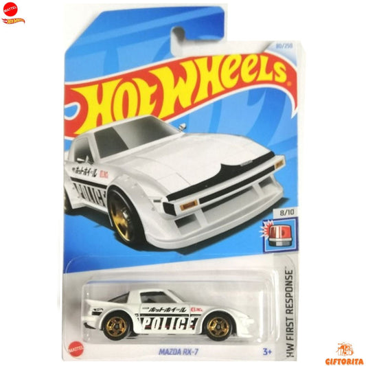 Hot Wheels Regular Mazda 2 – Mazda RX-7 – 8/10 & 80/250 – White