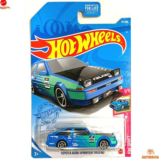 Hot Wheels Regular Toyota 1 – Toyota AE86 Sprinter Trueno – 1/5 & 31/250 – Blue- Falken