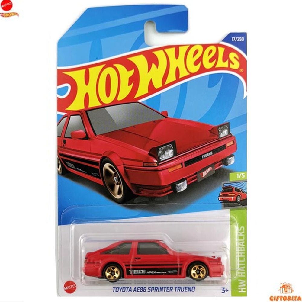 Hot Wheels Regular Toyota 1 – Toyota AE86 Sprinter Trueno – 1/5 & 17/250 – Red