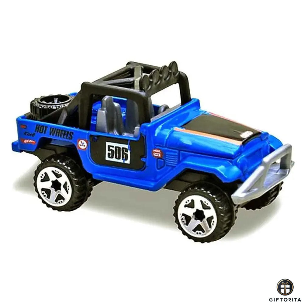 Hot Wheels Regular (LOOSE) P01211 - Toyota LAnd Cruiser FJ40 - 41/44 Blue (CARD AVAILABLE)
