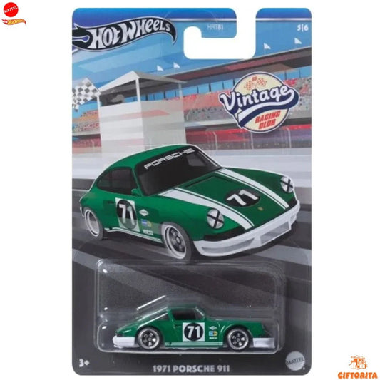 Hot Wheels Regular Porsche - Ventage Racing Clue - 1971 Porsche 911 - 5/6 - Green