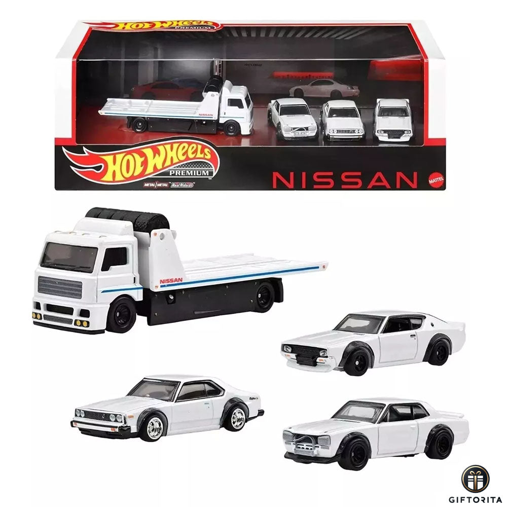 Hot Wheels 4 Pack Diorama Set P00014 - Nissan Skyline Diorama Set HT/2000GT-X C210 LBWK 2000GT-R