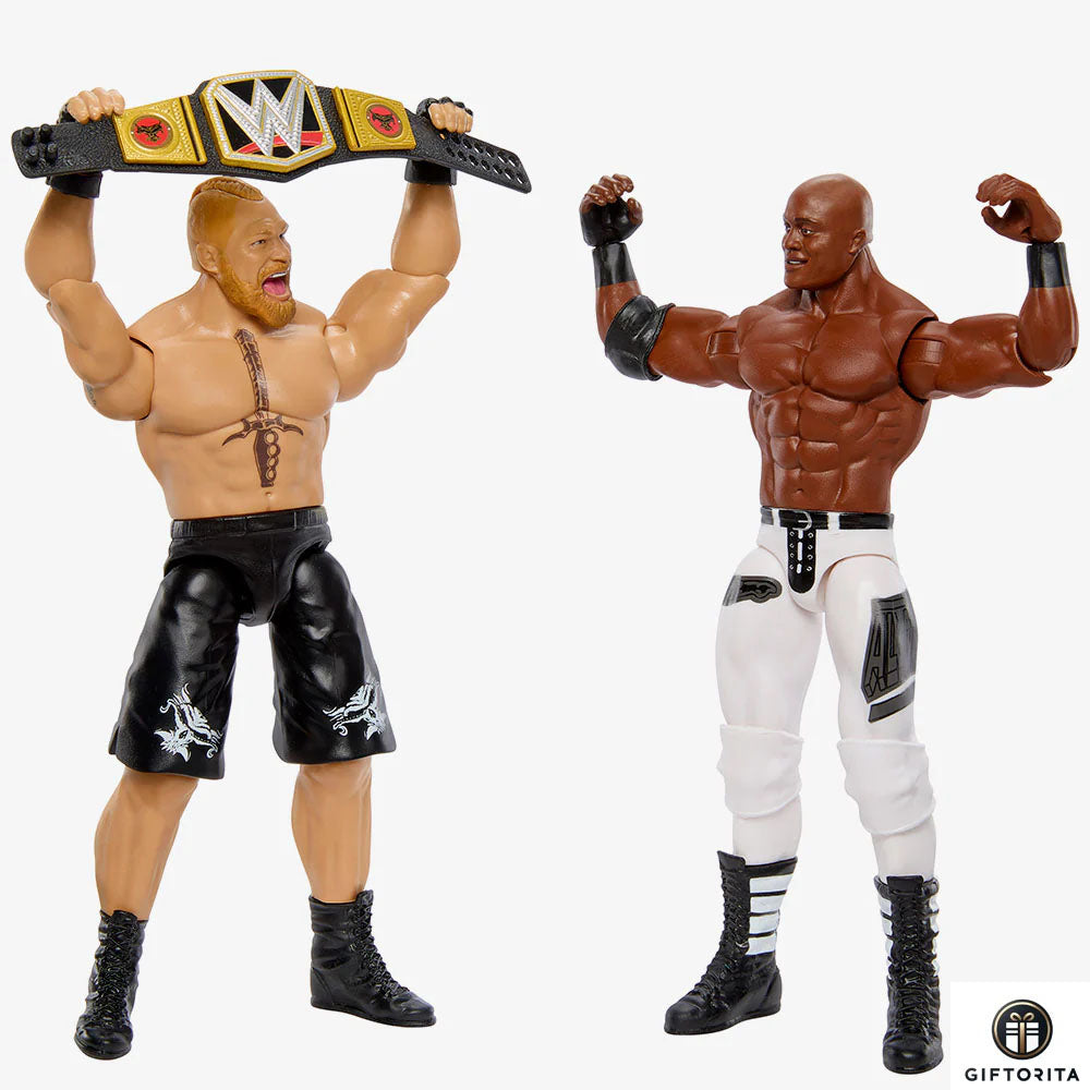 Action Figure WWE Championship Showdoen (P01700) - Brock Lesnar & Bobby Lashley - 2 Pack Series #16