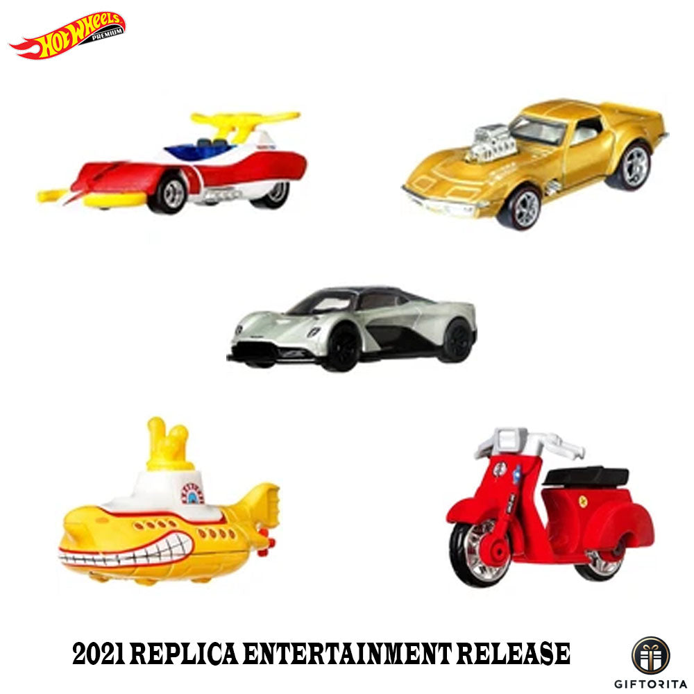 Hot Wheels Premium (P01172) –  HOT WHEELS 2021 REPLICA ENTERTAINMENT RELEASE SET OF 5 CARS